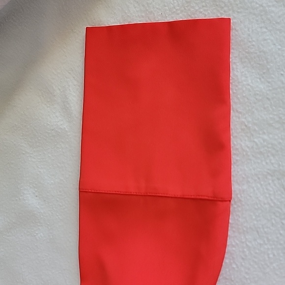 Topshop Women's Red W/ Bow Accent Wrap Top, 6 - Picture 3 of 8